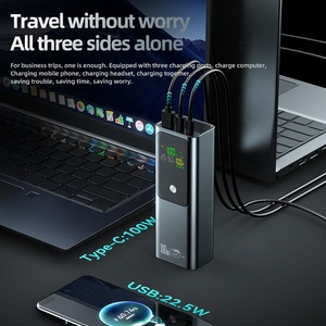Cargador rápido de 100W, Banco de energía para computadora portátil, cargador portátil de 20000Mah para <span class=keywords><strong>iPhone</strong></span> 16, Samsung S24, Macbook, Dell, portátil, <span class=keywords><strong>Powerbank</strong></span> - Product Image 5
