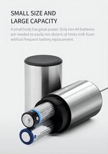 เครื่องตีฟองนมแบบพกพาขนาดเล็ก ใช้พลังงานจาก USB พร้อมโลโก้สั่งทำได้ ดีไซน์ใหม่ บรรจุกล่อง สำหรับทำฟองนมกาแฟ ใช้ในครัวเรือน - Product Image 5