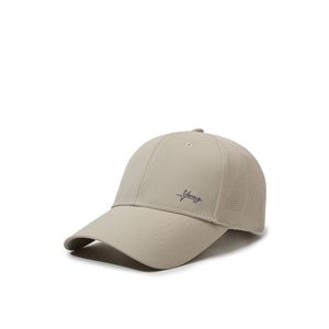 Strukturierte Jersey-Nylon-Baseballkappe für Herren, Sommer, schnelltrocknend, atmungsaktiv, UV-Schutz, Performance, gängige 6-Panel-Kappe mit Metallschnalle - Product Image 1