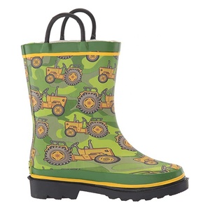 Bottes de pluie imperméables pour enfants, bottes en caoutchouc, motif dessin animé en 3D, pour garçons, vente en gros, - Product Image 2