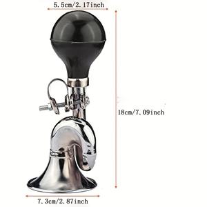 Véhicules vélos voiturette de golf clairon rétro Clown cloche enfants vélo classique Vintage métal torsion haut-parleur sirène Hooter escargot <span class=keywords><strong>Air</strong></span> klaxon - Product Image 2