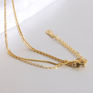 Collier chaîne claviculaire en forme de cœur 8mm 10mm en alliage de zinc pour usage quotidien, cadeau, couleur or acier - Product Image 4
