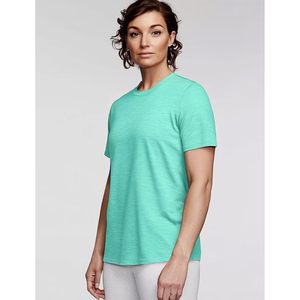 Camiseta Deportiva Personalizada para Mujer, Manga Corta, Corte Holgado, Suave y Ligera, para Yoga, Gimnasio, Verano, Informal - Product Image 3