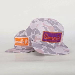 Casquette de golf non structurée Meidiney personnalisée avec logo patch 5 panneaux, style old school, camouflage canard, visière plate, snapback, de l'usine OEM - Product Image 3