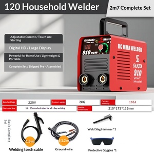 เครื่องเชื่อมไฟฟ้าแบบพกพาขนาดเล็ก 220V พร้อมหน้าจอดิจิตอล เครื่องเชื่อมอาร์ค MMA - Product Image 2