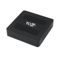 TOX5 Lite Android 14 Quad Core Smart TV Box S905X5M Wifi Dual 1000M LAN BT4.1 Compatible con H.265 4K 60fps DLNA USB3.0 Reproductor Multimedia