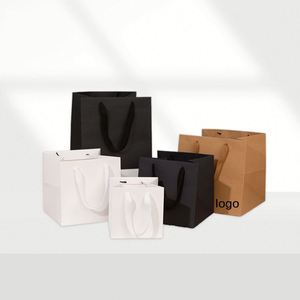Factory Direct Customizable Free Design White Card Paper Tote <b>Bag</b> Sturdy Ideal for Retail <b>Gift</b> Packaging - Product Image 1