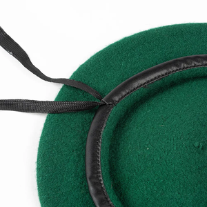 قبعة صوفية احترافية للأكاديمية في فصل الربيع والخريف والشتاء قبعة حراسة جلدية من البولي يوريثين مع حبل قابل للتعديل - Product Image 5