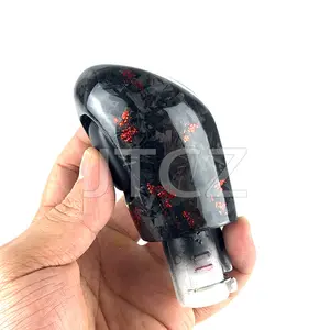 FOR Infiniti Q60 Q50 Shift Knob Shift Lever Gear Head Red Forged Carbon Fiber Customized2017 2018 2019 2020 2021 2022 2023 2024