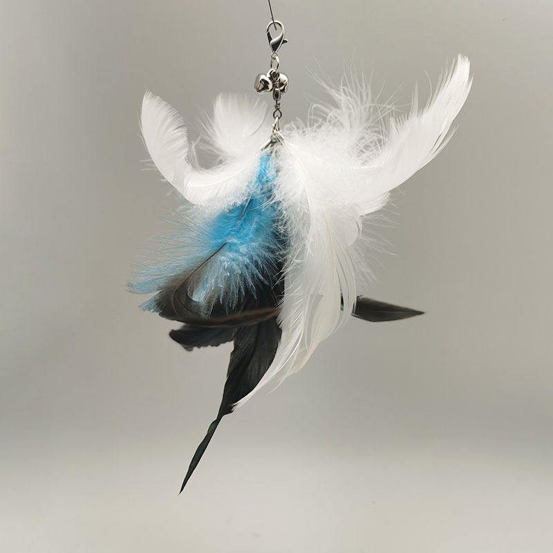 white and blue feather (replacement head)