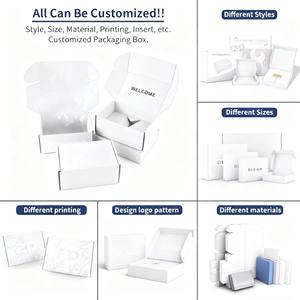 Boîte postale en carton ondulé personnalisée pour cadeaux vêtements sous-vêtements chaussures chaussettes chemise en <span class=keywords><strong>papier</strong></span> laminé mat gaufré de fourrure - Product Image 6