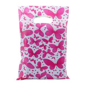 고품질 명품 쇼핑백 흰색 맞춤형 다이컷 플라스틱 선물 소매 가방 - Product Image 5