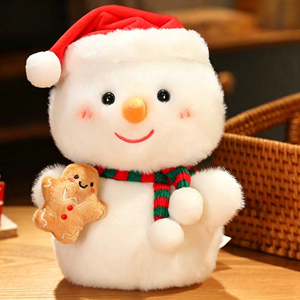 Wholesale Hot Sale Chubby Snowman Holding Gingerbread Man Cartoon Cute Plush <b>Toys</b> <b>Stuffed</b> Animal <b>Toys</b> Claw Machine <b>Toys</b> for Boys - Product Image 1