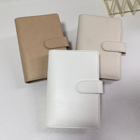 Organiseur de portefeuille en cuir PU de haute qualité pour macarons A6, couleur, budget, économie d'argent, classeur, planificateur