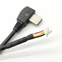 Conjunto de cable USB Micro macho de 4 pines JST Molex Picoblade Mini B enchufe USB para aplicaciones electrónicas de automóviles hechas de PVC