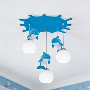 Lampada da Soffitto <span class=keywords><strong>per</strong></span> Cameretta Bambini, Tema Cartone Animato, Luce LED Antiabbagliamento, Decorazione con Bambole, Paralume in Vetro, Illuminazione Protettiva <span class=keywords><strong>per</strong></span> gli Occhi - Product Image 4