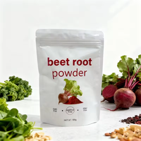 Notre propre marque de poudre de betterave, extraits végétaux purs, sans gluten, idéale pour les mélanges superalimentaires et les shakes protéinés.