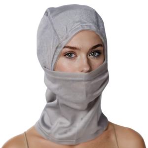 EMF bufanda pasamontañas máscara facial de esquí 5G 4G Torre celular protección contra radiación móvil cubierta de cabeza 100% tela de <span class=keywords><strong>fibra</strong></span> de plata sombrero Faraday - Product Image 1