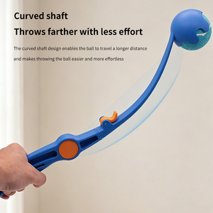Lanceur de balles en caoutchouc thermoplastique pliable et portable pour chiens, lanceur de balles de tennis interactif, jouet à mâcher d'extérieur - Product Image 3