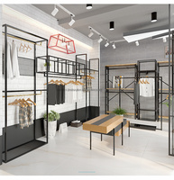 Présentoirs pour magasin de mode hommes, présentoir pour vêtements de costume, présentoir noir pour magasin de sport