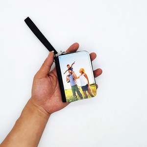 Monedero de Cuero PU Personalizado con Impresión, Monedero Sublimable en Blanco de 3*4 Pulgadas, Llavero para Monedas para Niños - Product Image 3