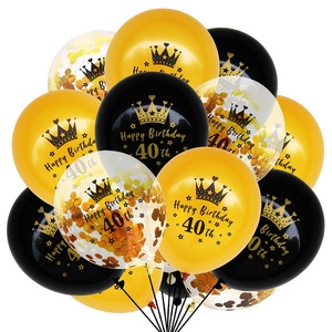 15 teile/satz 18. 30. 40. 50. 60. Geburtstag Luftballons Konfetti Ballon Party Dekorationen - Product Image 6