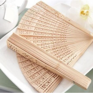 Ventagli Pieghevoli in Legno Profumati al Sandalo Cinese, Ventagli a Mano da 20 cm per Decorazione Domestica - Product Image 6