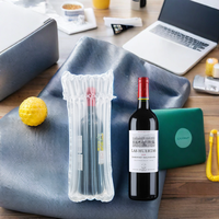 Sac à colonnes d'air personnalisé pour bouteille de vin, emballage protecteur gonflable, coussin d'air antichoc, manchon d'expédition pour bouteille en verre
