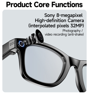 Kính thông minh AI <span class=keywords><strong>2025</strong></span> W610, gọi Bluetooth, <span class=keywords><strong>camera</strong></span> 4K HD, tích hợp dịch thuật AI, khử tiếng ồn hai mic, chống rung - Product Image 2
