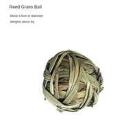 Jouet de dentition boule d'herbe en rotin naturel pour lapins Hamsters Chinchillas grignotage fournitures pour animaux jouets pour animaux de compagnie