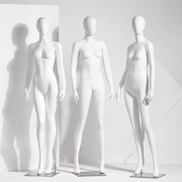 Mannequin femme en fibre de verre blanc mat, modèle tête de balle en PRV, prix d'usine, à vendre