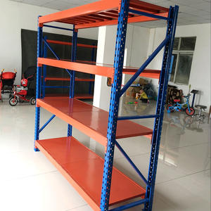 מסגרת אחסון פלדה מהודנת כבדה עם מדפי מתכת תמיכה חזקה משמש במחסנים. - Product Image 6