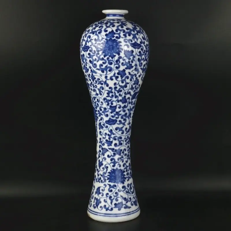 Chinese Jindezhen Bloemen Handgemaakte Grote Maat Pot Keramisch Blauw En Wit Porseleinen Vaas