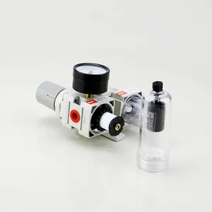 SMC AC2010 Series Air Pressure Filter Regulator Air Source With Lubricator And Gauge