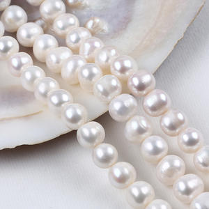 Zhuji 11-12mm White Natural Freshwater Pearl Loose <b>Bead</b> for DIY Necklace <b>Bracelet</b> Accessories Colorful Potatoes String Design - Product Image 2