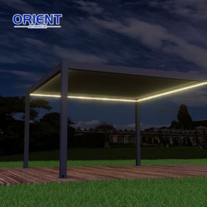 Offre spéciale Pergola bioclimatique motorisée en aluminium Usine Pergola 5x6 en aluminium <span class=keywords><strong>Louvre</strong></span> électrique Pergola en aluminium pour parc - Product Image 5