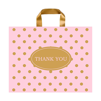 CTCX personnalisé en gros affaires merci boutique sacs en plastique 50 Pack avec boucle souple poignée cadeau sacs à provisions pour Boutique