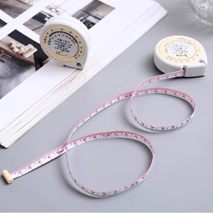Water Droplet Automatic Retractable Health Measuring Tape 150cm <b>Mini</b> Soft Tape Measure For Waist Body Contour Measurement - Product Image 3