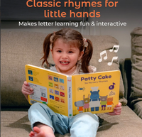 Livre sonore interactif avec comptes-rendus et chansons, rechargeable par USB-C, à presser pour écouter et chanter, livre éducatif pour les tout-petits