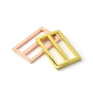<b>Adjuster</b> Buckle Factory Wholesale Custom Logo Bag <b>Adjuster</b> Metal Bag <b>Strap</b> Buckle For Handbags Nickel Color Metal - Product Image 4