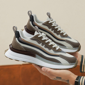 รองเท้าผ้าใบผู้ชายแบบสวม น้ำหนักเบา รองรับแรงกระแทก กันลื่น ใส่ทำงานได้ทุกวัน สวมใส่สบาย ระบายอากาศได้ดี พื้นกันลื่น รองเท้าลำลอง - Product Image 1