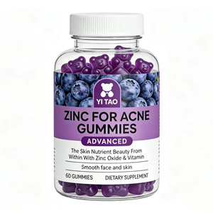 Gomitas OEM para limpieza de la piel, suavizantes, blanqueadoras faciales, cuidado de la piel, belleza, salud, suplemento de zinc para eliminar el acné - Product Image 1