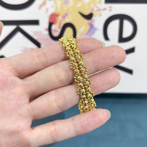 JXX Wholesale Dubai Gold <b>Bangles</b> Fashion Jewelry Bracelets <b>Bangles</b> Bead 24k Gold Plated Bracelet Jewelry Women - Product Image 6