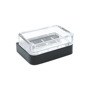 จานวางสบู่ รุ่น 25 สีดำ 12.5 X 5 X 10.2 ซม. พร้อมฝาใสสำหรับใช้ในห้องน้ำ - Product Image 1