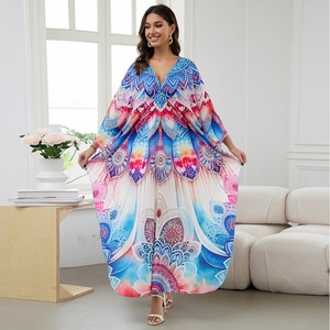 2025 Holiday Robe Loose Swing <strong>Beach</strong> <strong>Kaftan</strong> Cover up <strong>Kaftans</strong> Wholesale - Product Image 5