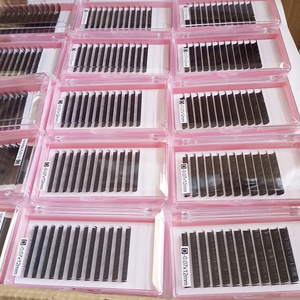 Extensions de cils personnalisables noir mat, volume mixte russe, en soie et faux <span class=keywords><strong>vison</strong></span>, fabricant de plateaux d'extensions de cils - Product Image 4