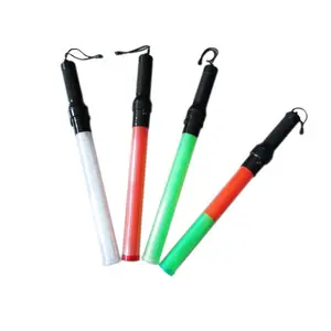 Led 교통 통제 배턴 빛 지팡이 가격, 재충전용 플라스틱 led 토치 배턴 지팡이