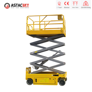 Platform <span class=keywords><strong>Lift</strong></span> Gunting Hidrolik Tenaga Baterai Astaclift, Dapat Bergerak Sendiri, Bersertifikasi <span class=keywords><strong>CE</strong></span>, Tinggi Kerja 6m-14m, Dilengkapi Remote - Product Image 3