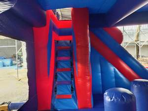 Castillo Inflable Grande para Exteriores con Tobogán de Agua, Brincolín para Fiestas, Castillo Inflable Blanco de Princesa con Tobogán para Niños - Product Image 5