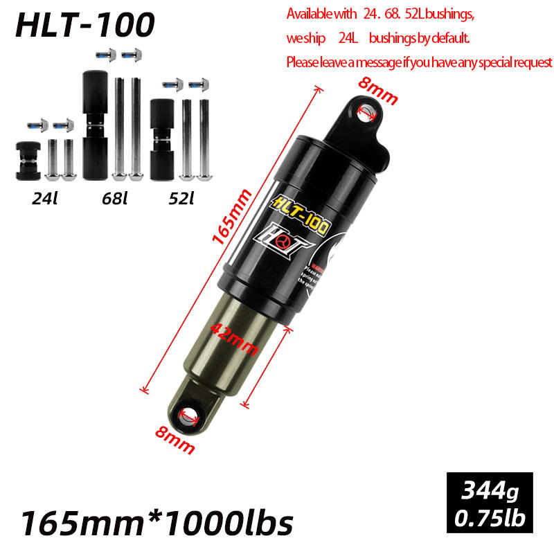 165 mm * 1000 lb - Noir